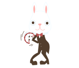 Rabbit & chicken sticker #2902767