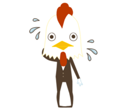 Rabbit & chicken sticker #2902781