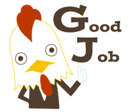 Rabbit & chicken sticker #2902784