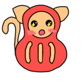 Cat Dharma doll sticker #2903067