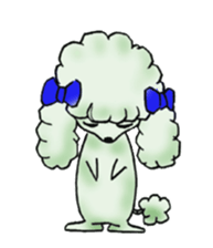 toy poodle(Mr. pet dog Leo of my home)2 sticker #2903199