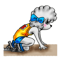 toy poodle(Mr. pet dog Leo of my home)2 sticker #2903203