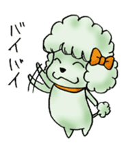 toy poodle(Mr. pet dog Leo of my home)2 sticker #2903215