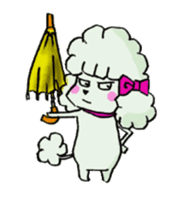 toy poodle(Mr. pet dog Leo of my home)2 sticker #2903216