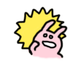 Usako with friends! sticker #2904574