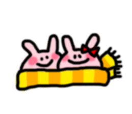 Usako with friends! sticker #2904593