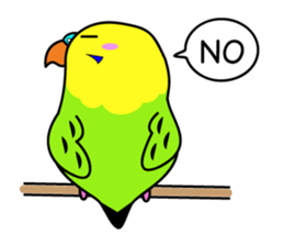 Chuppi of parakeet sticker #2904879