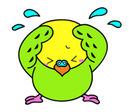 Chuppi of parakeet sticker #2904895