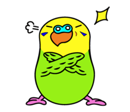 Chuppi of parakeet sticker #2904897