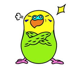 Chuppi of parakeet sticker #2904897