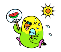 Chuppi of parakeet sticker #2904901