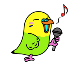 Chuppi of parakeet sticker #2904903