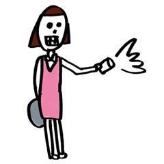 Violent Office Lady "Ms Skeleton"