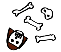 Violent Office Lady "Ms Skeleton" sticker #2904955