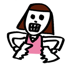 Violent Office Lady "Ms Skeleton" sticker #2904963
