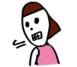 Violent Office Lady "Ms Skeleton" sticker #2904964