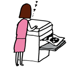 Violent Office Lady "Ms Skeleton" sticker #2904968