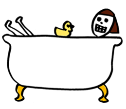 Violent Office Lady "Ms Skeleton" sticker #2904969