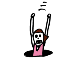 Violent Office Lady "Ms Skeleton" sticker #2904987