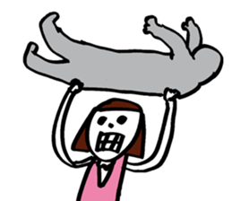 Violent Office Lady "Ms Skeleton" sticker #2904992