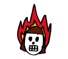 Violent Office Lady "Ms Skeleton" sticker #2904993