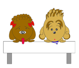 Quu and Chicchi are good friend dogs sticker #2905235