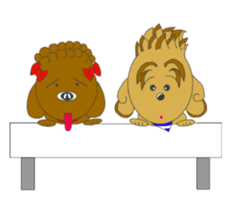 Quu and Chicchi are good friend dogs sticker #2905235