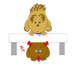 Quu and Chicchi are good friend dogs sticker #2905237