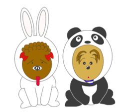 Quu and Chicchi are good friend dogs sticker #2905241