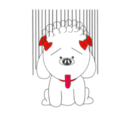 Quu and Chicchi are good friend dogs sticker #2905244