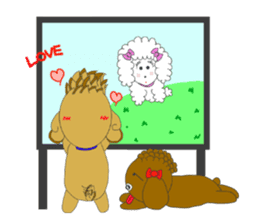 Quu and Chicchi are good friend dogs sticker #2905258