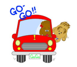 Quu and Chicchi are good friend dogs sticker #2905271