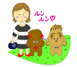 Quu and Chicchi are good friend dogs sticker #2905272