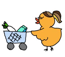 Mom birds sticker #2905643