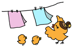 Mom birds sticker #2905644