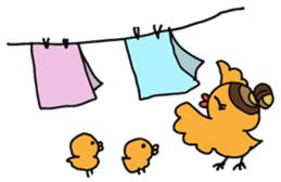 Mom birds sticker #2905644