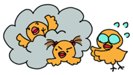 Mom birds sticker #2905650