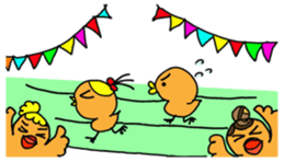 Mom birds sticker #2905653