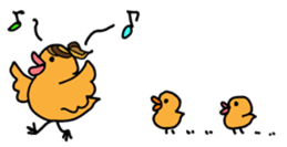 Mom birds sticker #2905654