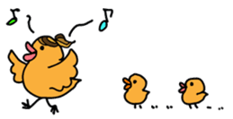 Mom birds sticker #2905654