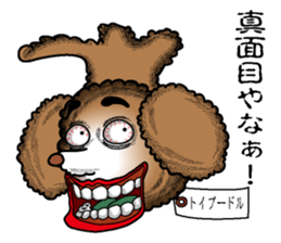 A clever dog Poodle sticker #2905945