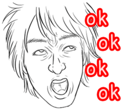 Funny face sticker(Man) vol.2 sticker #2906148