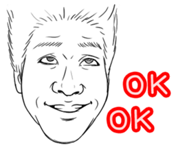 Funny face sticker(Man) vol.2 sticker #2906149