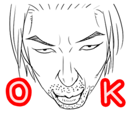 Funny face sticker(Man) vol.2 sticker #2906150