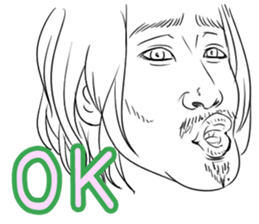 Funny face sticker(Man) vol.2 sticker #2906153