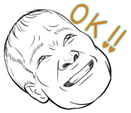 Funny face sticker(Man) vol.2 sticker #2906160