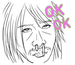 Funny face sticker(Man) vol.2 sticker #2906165