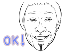 Funny face sticker(Man) vol.2 sticker #2906169