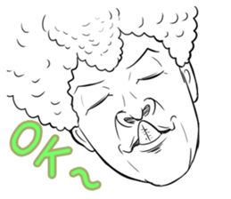 Funny face sticker(Man) vol.2 sticker #2906175