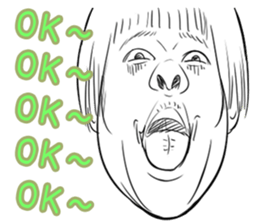 Funny face sticker(Man) vol.2 sticker #2906177